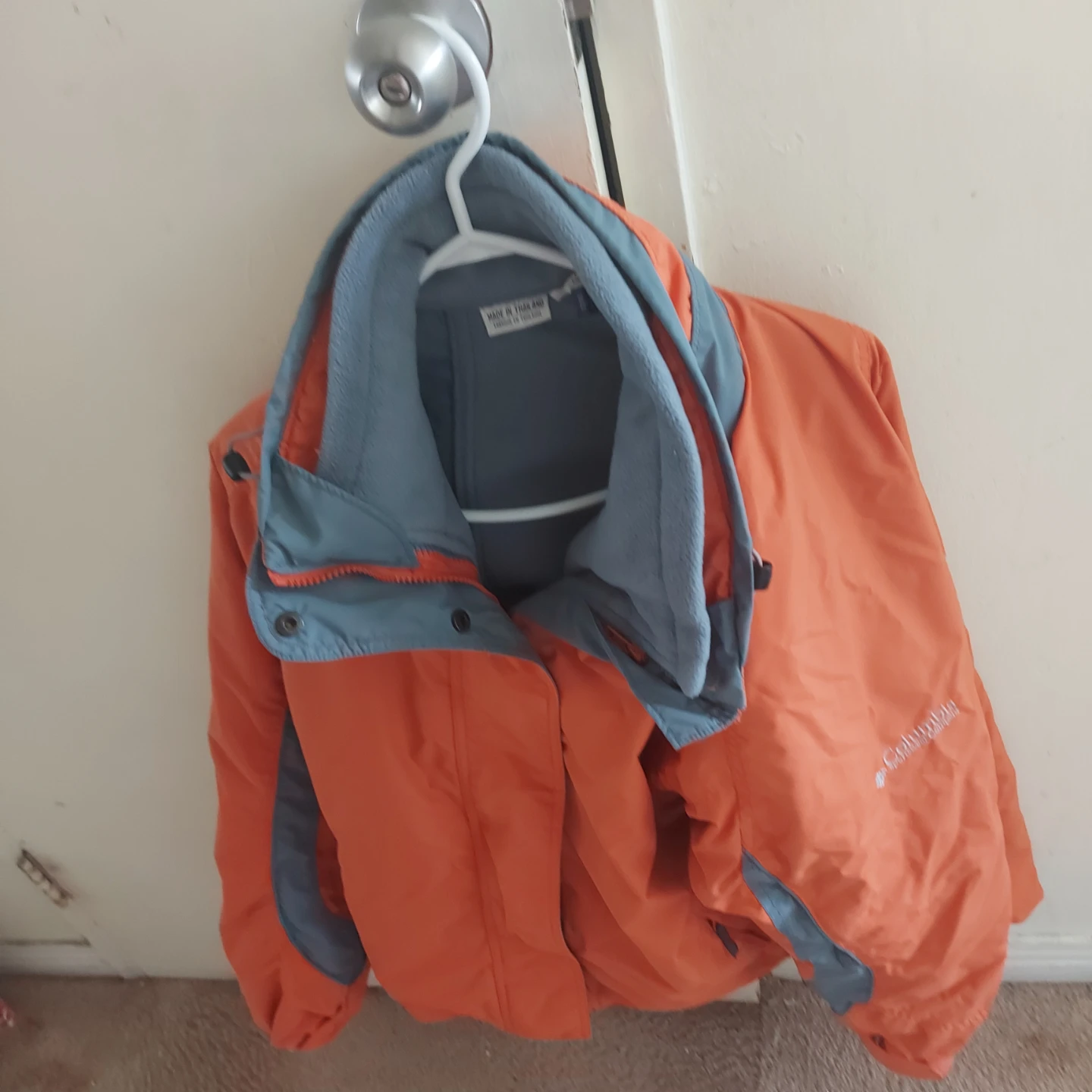 Columbia Orange & Grey Ski Jacket