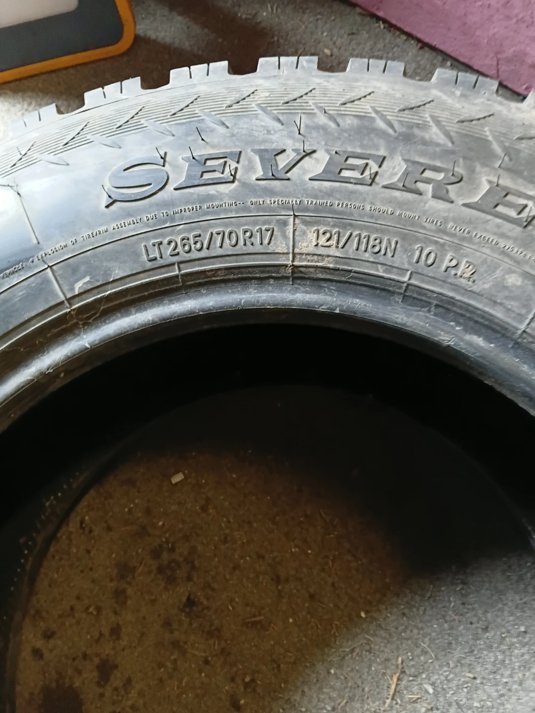 SEVER GRAPPLER M+S Steel Belted Radial Tire LT265/70R17 - photo 3