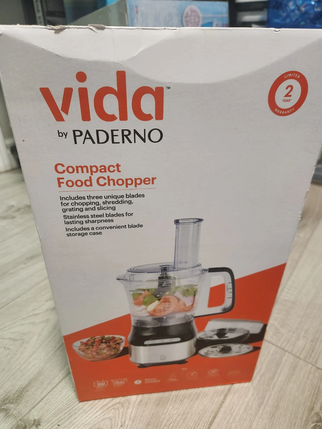 Vida by Paderno Compact 3-Cup Mini Food Chopper