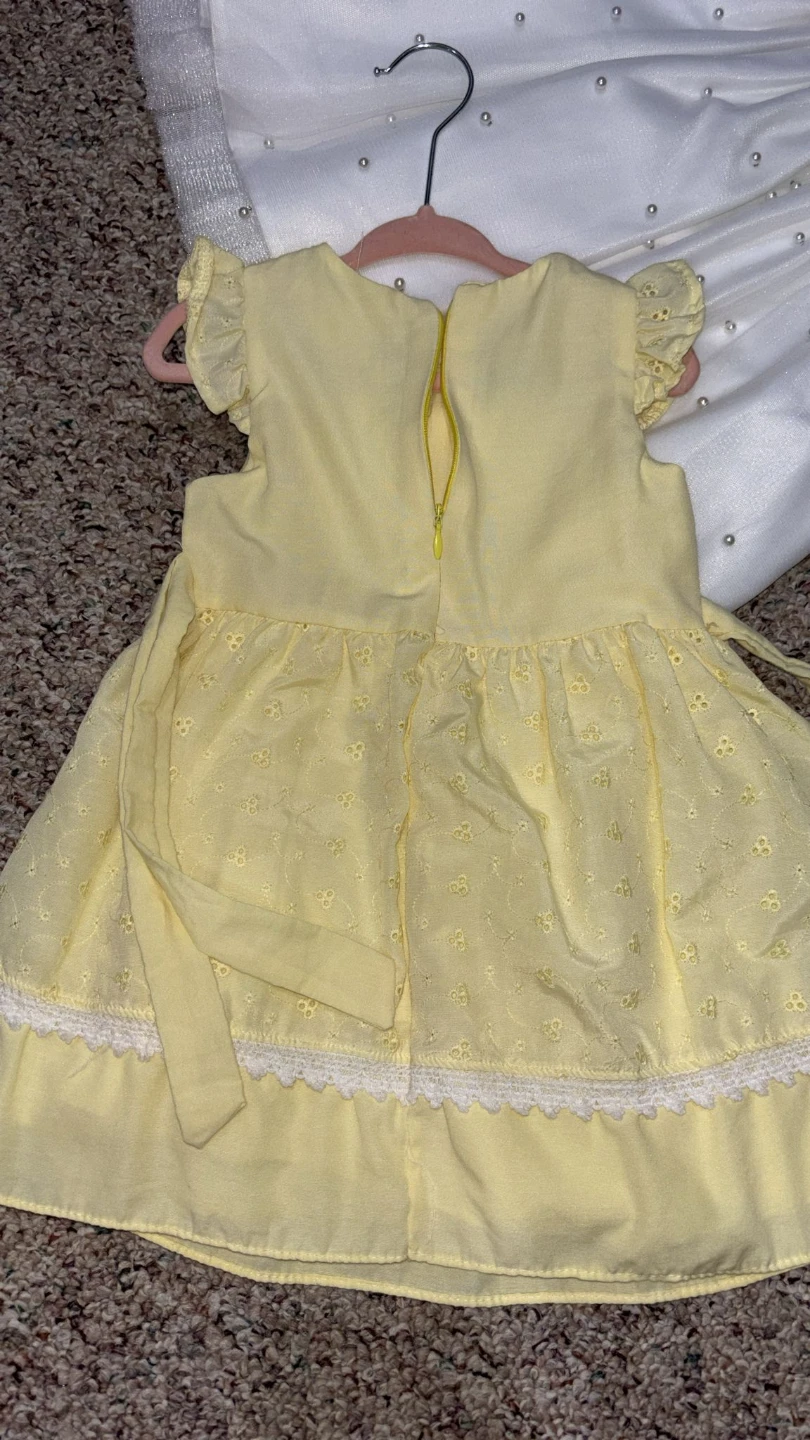 Baby Angel Yellow Eyelet Dress 3Y - photo 2