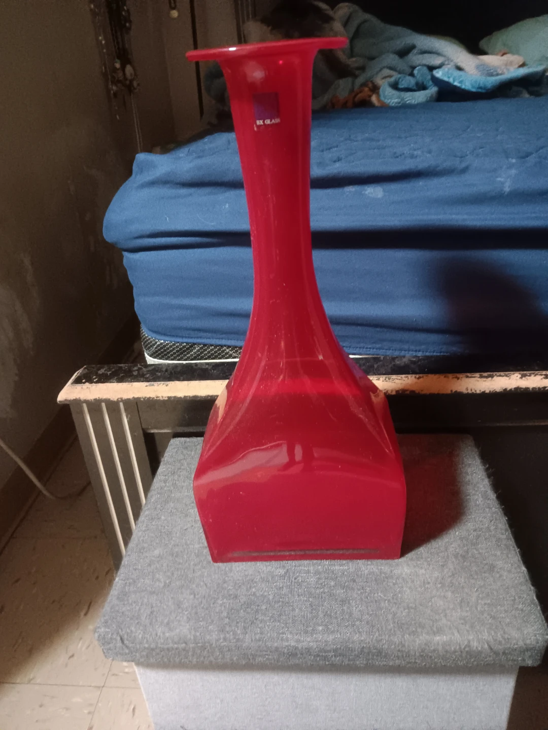 Red Glass Vase