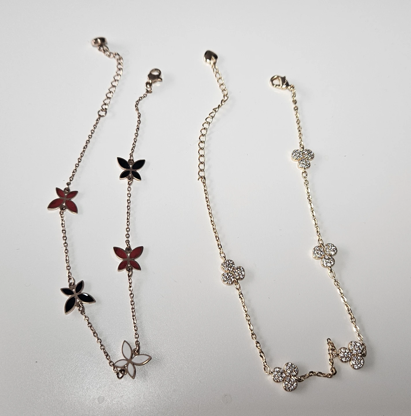 Cute Butterfly & Clover Anklets