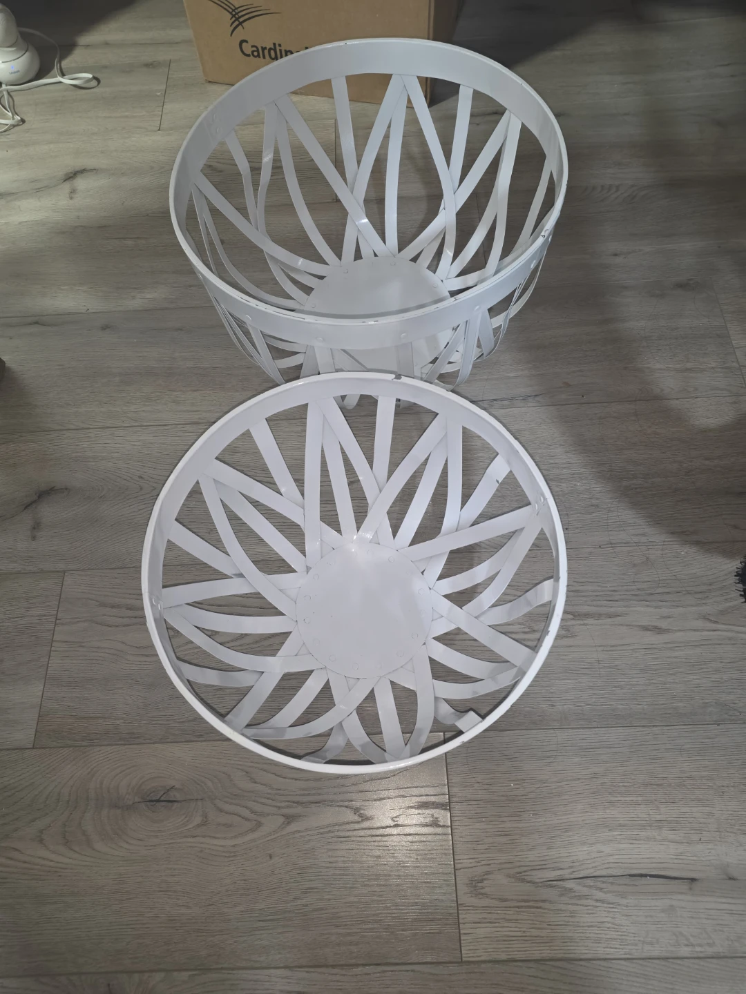White Decorative Basket Set