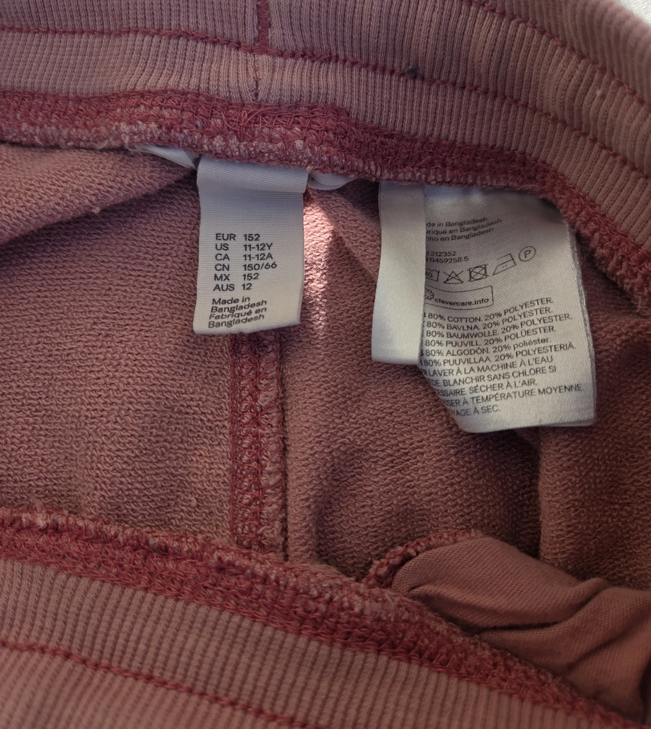 H&M Pink Sweat Shorts Size 11-12 - photo 3