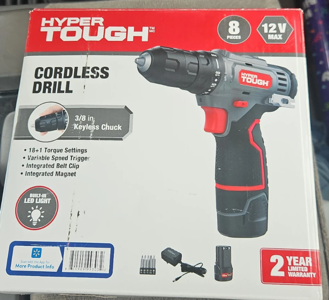Hyper Tough 12V Cordless Drill