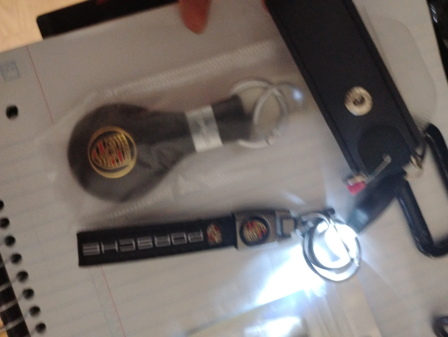 Porsche Keychain Set (2) w/ mini flash light