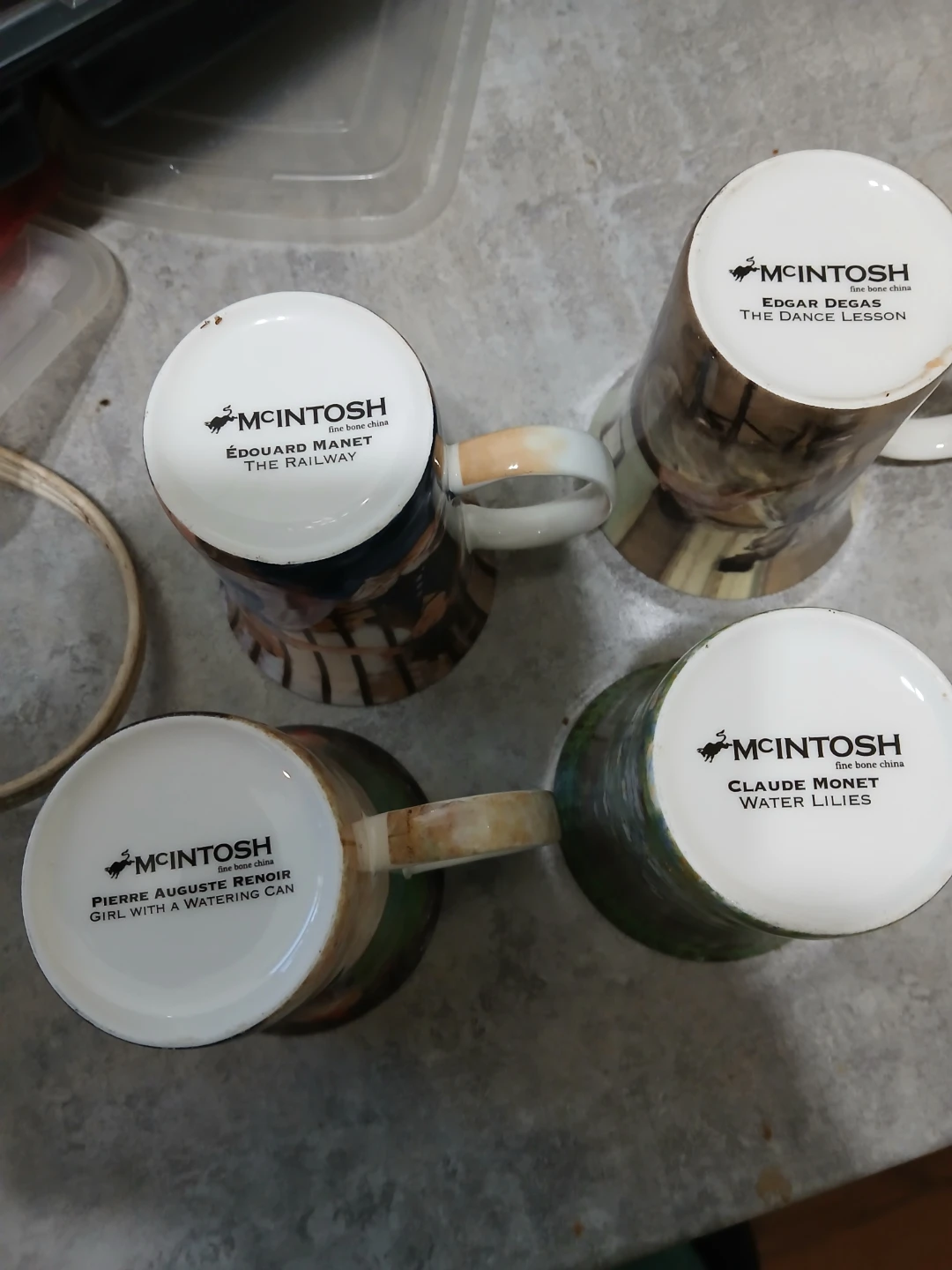 McIntosh Set of 4 Art Mugs