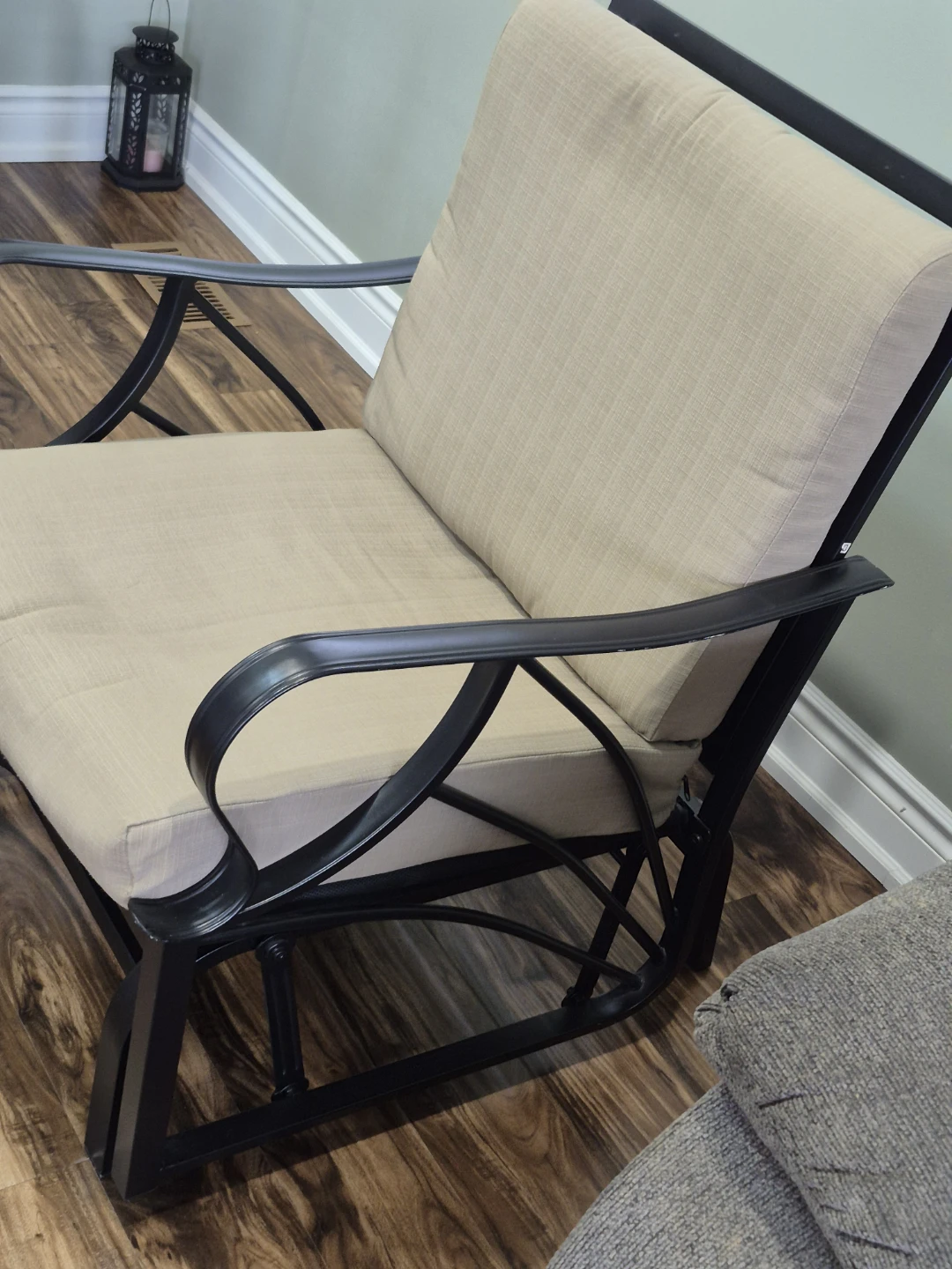 Outdoor Glider rocking Chair with Cushions - photo 2