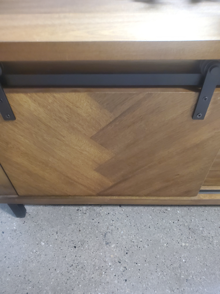 Wood Media Console with Sliding Barn Doors(New) - photo 3