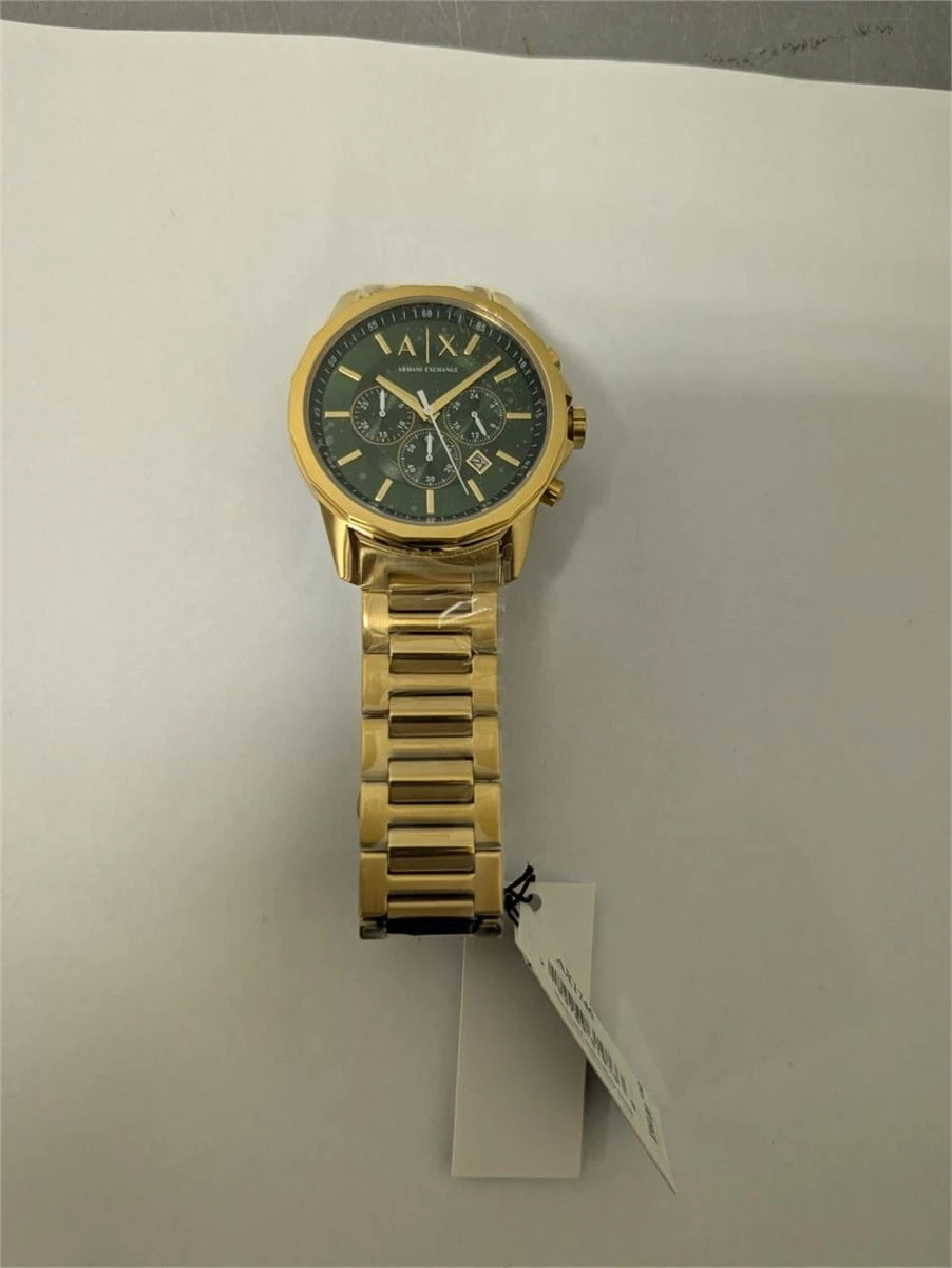 Armani Exchange A|X 1746 Gold Tone Chronograph Green Dial Watch - photo 2