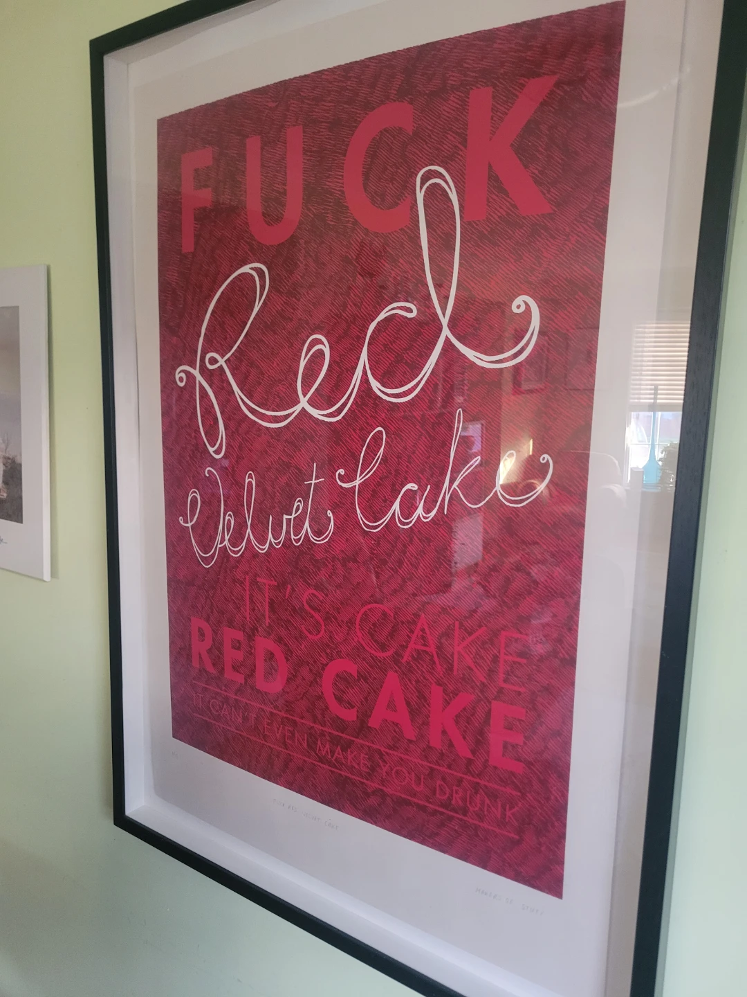 Red Velvet Cake "It's Cake" Framed Print