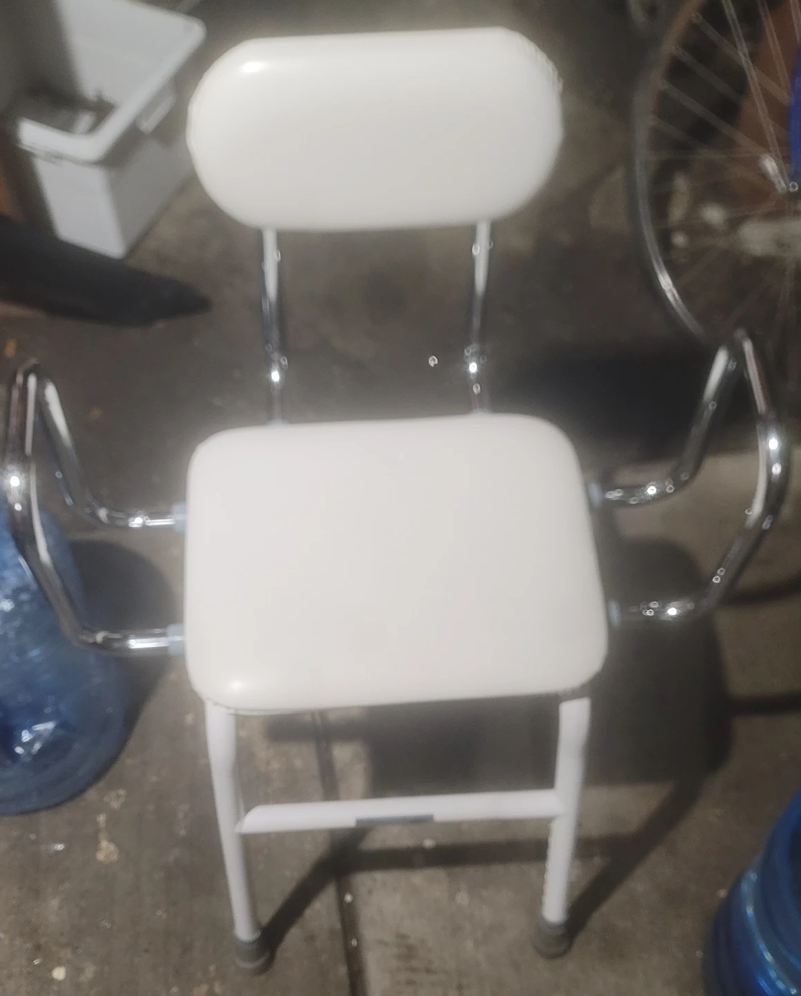 Drive Medical White Adjustable Metal Bar Stool - photo 2
