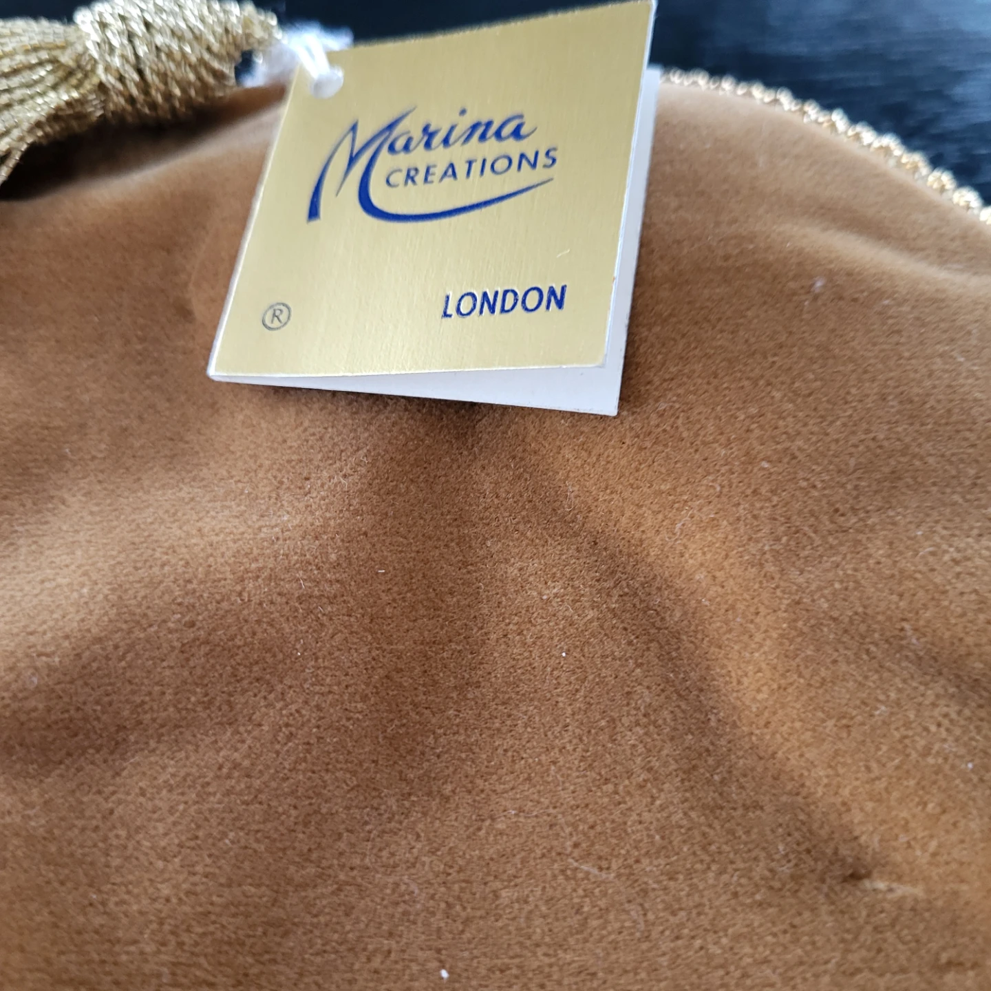 Marina Creations London Velvet Pouches with Gold Trim (Set of 2) - photo 5