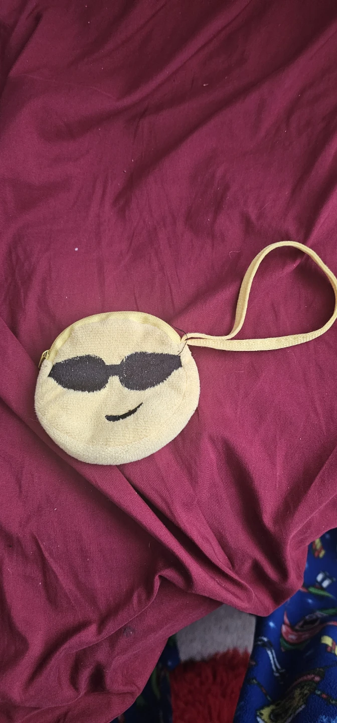 Yellow Emoji Plush Coin Purse