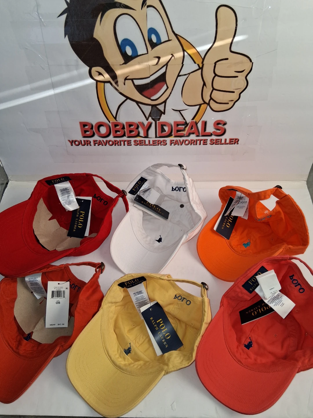 6- Piece Ralph Lauren Polo Hats - Assorted Colors - photo 2