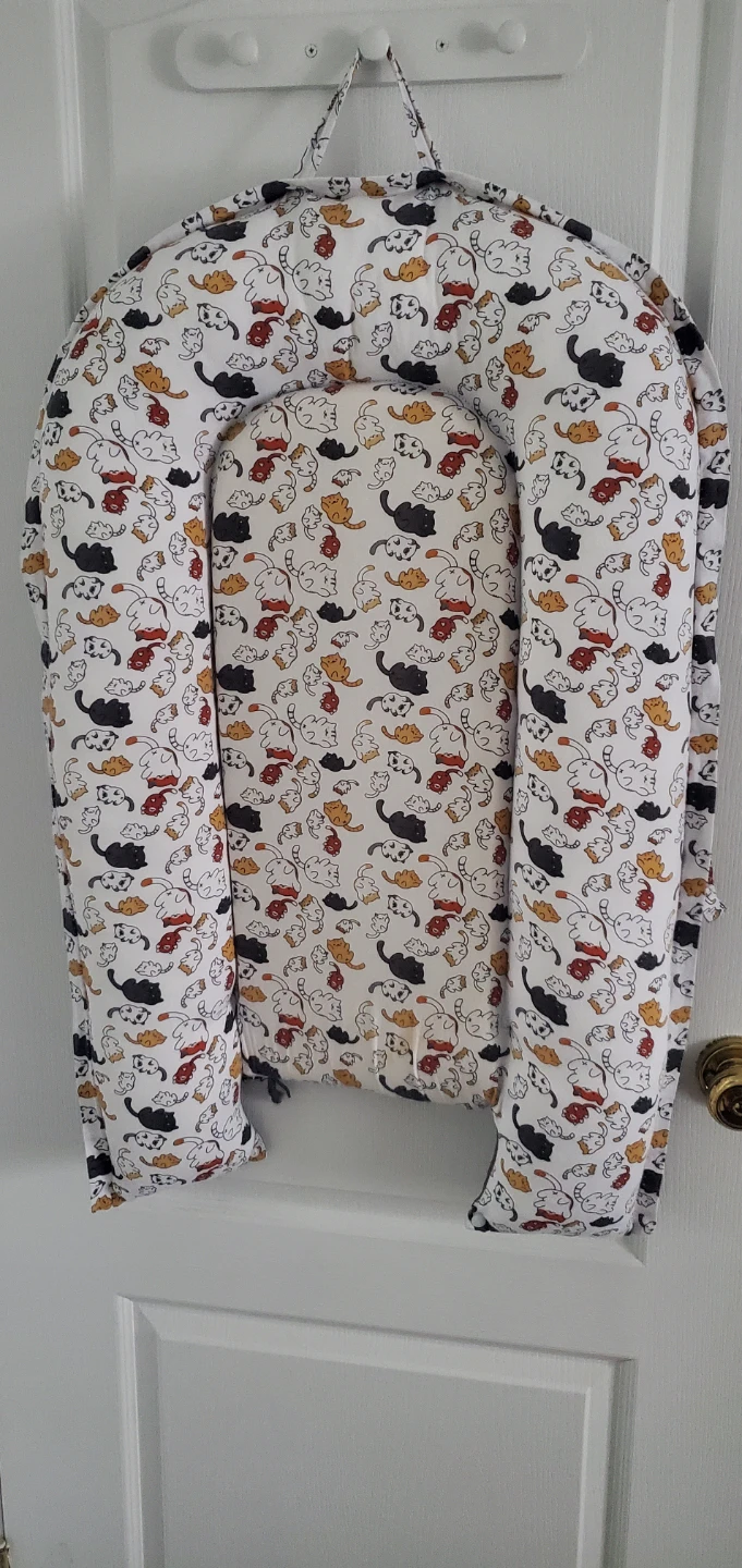 Baby Lounger with Cat Print