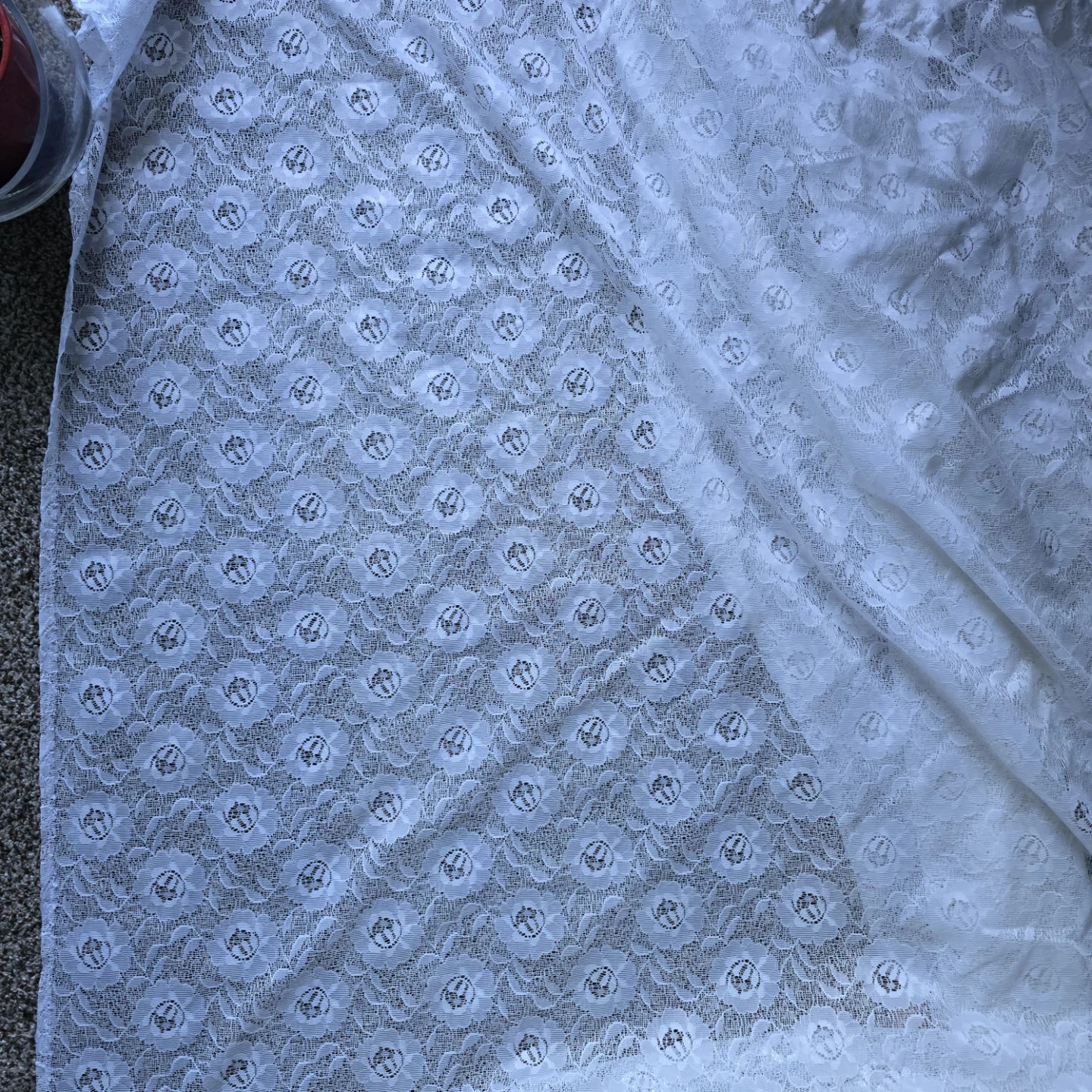 White Lace Curtain - photo 2