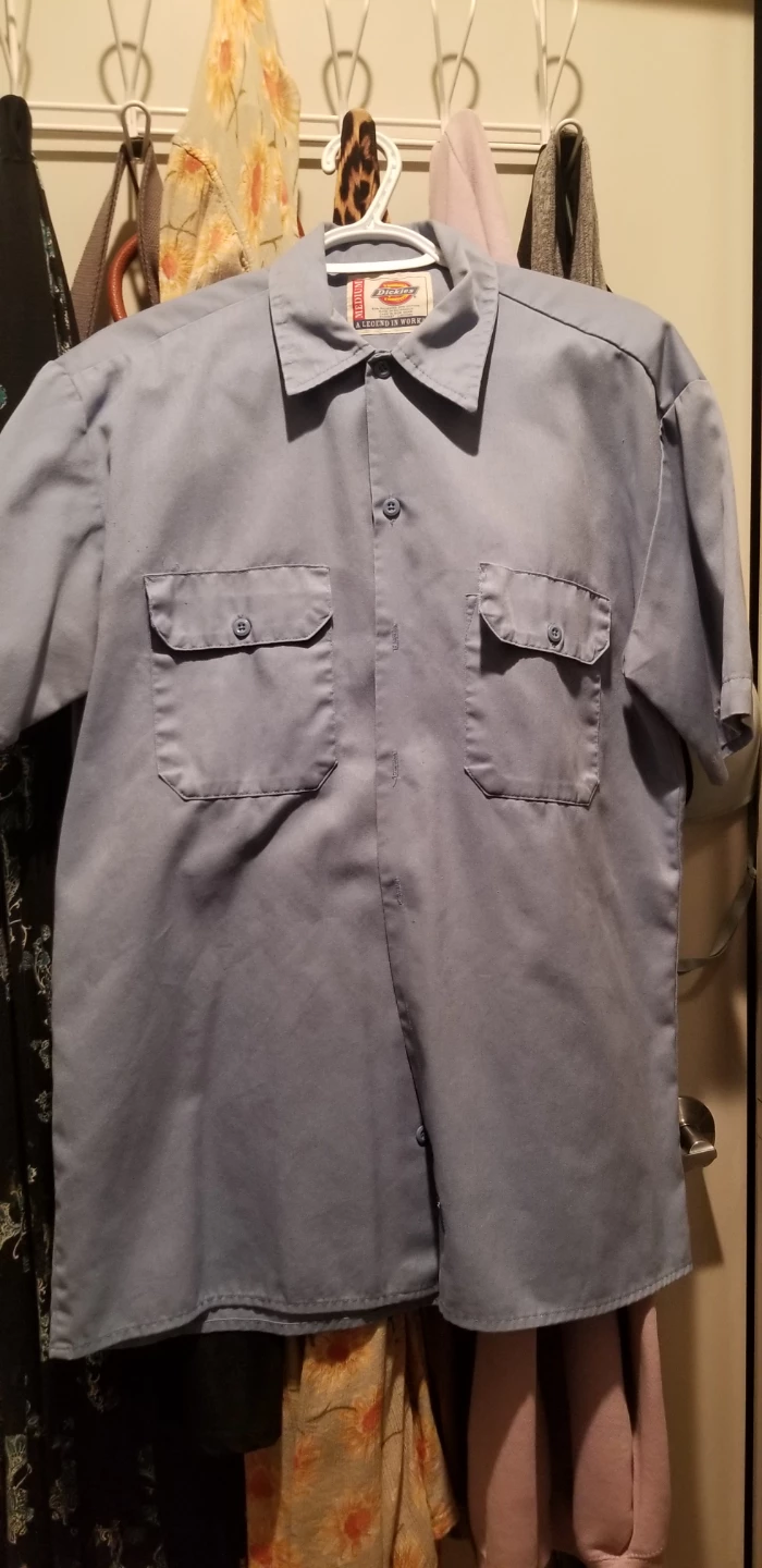 Dickies Men's Short Sleeve Work Shirt - Light Blue - Medium - photo 2