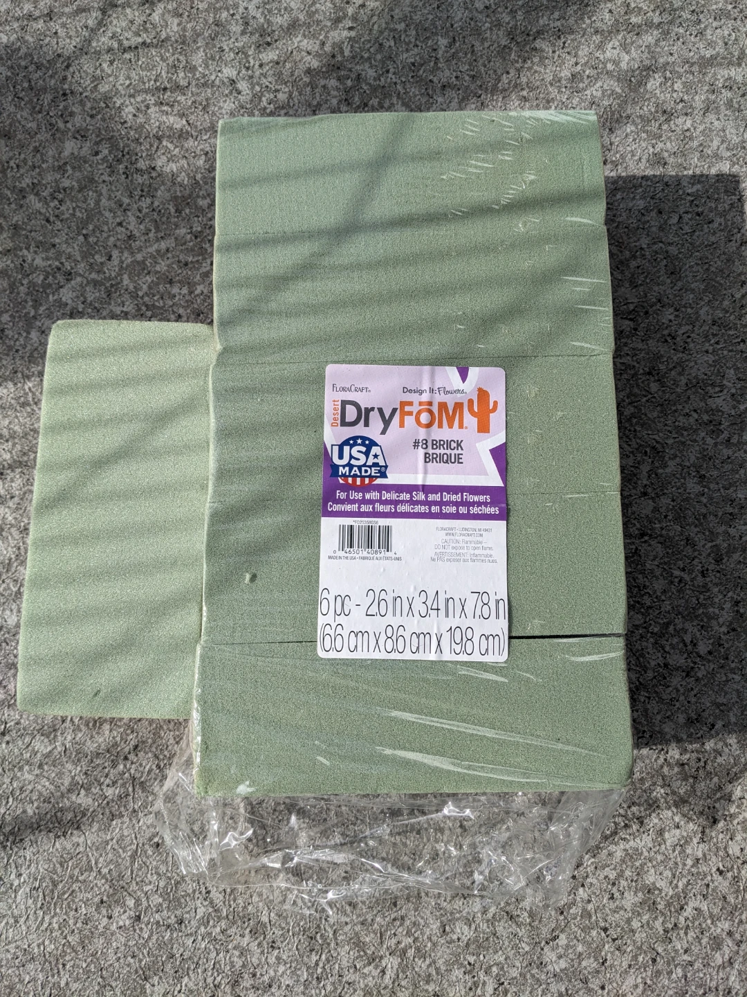 Floral Foam Dry Fom #8 Brick (LANGLEY)