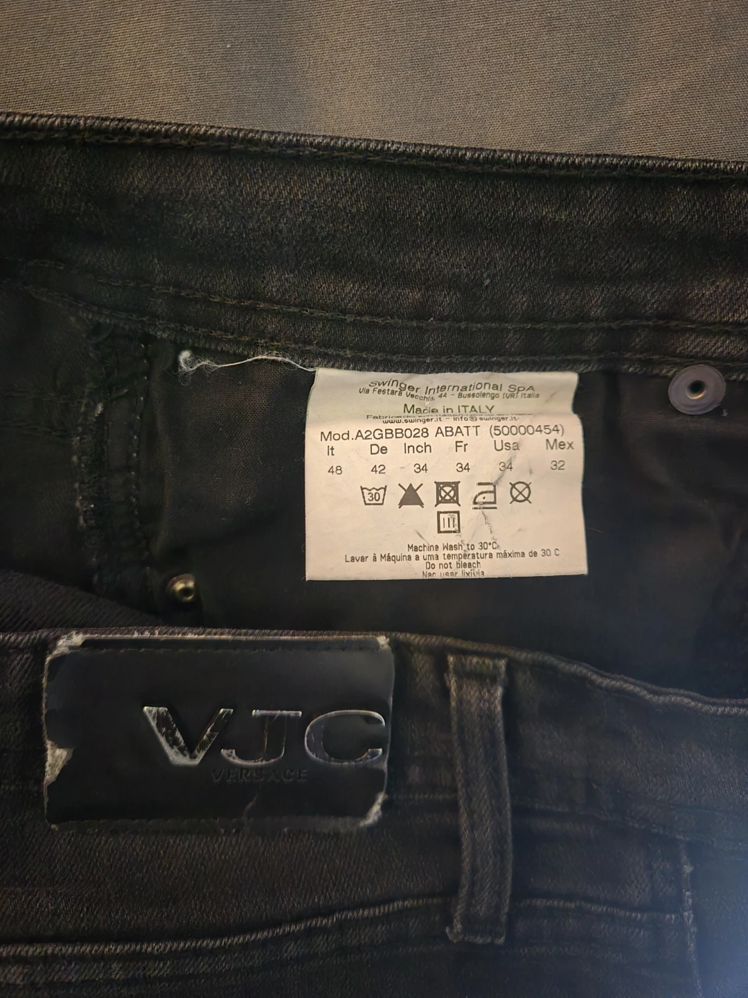 VJC Versace Slim Fit Jeans - Dark Wash - photo 5