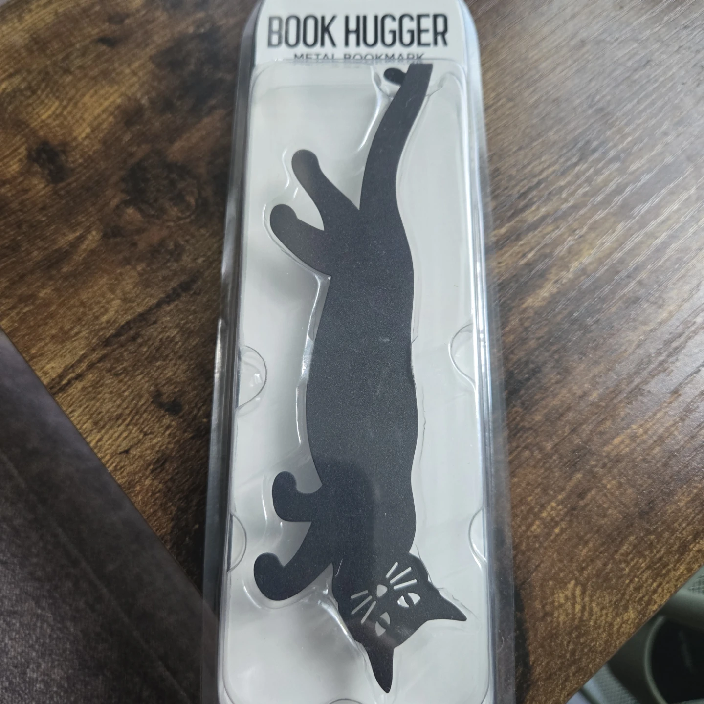 Book Hugger Metal Bookmark - Curious Cat