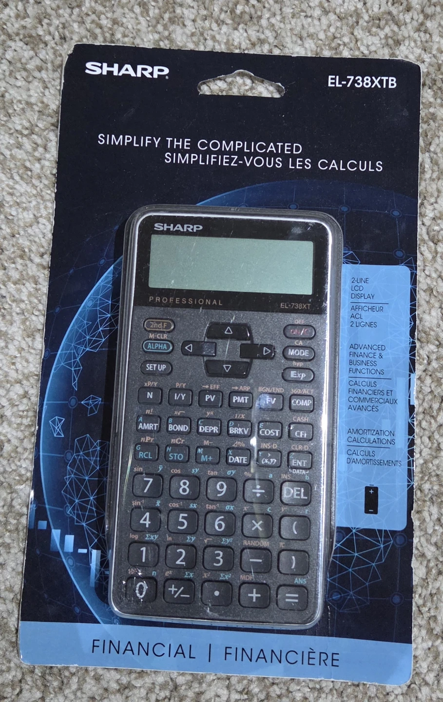 Sharp EL-738XTb Financial Calculator - photo 2