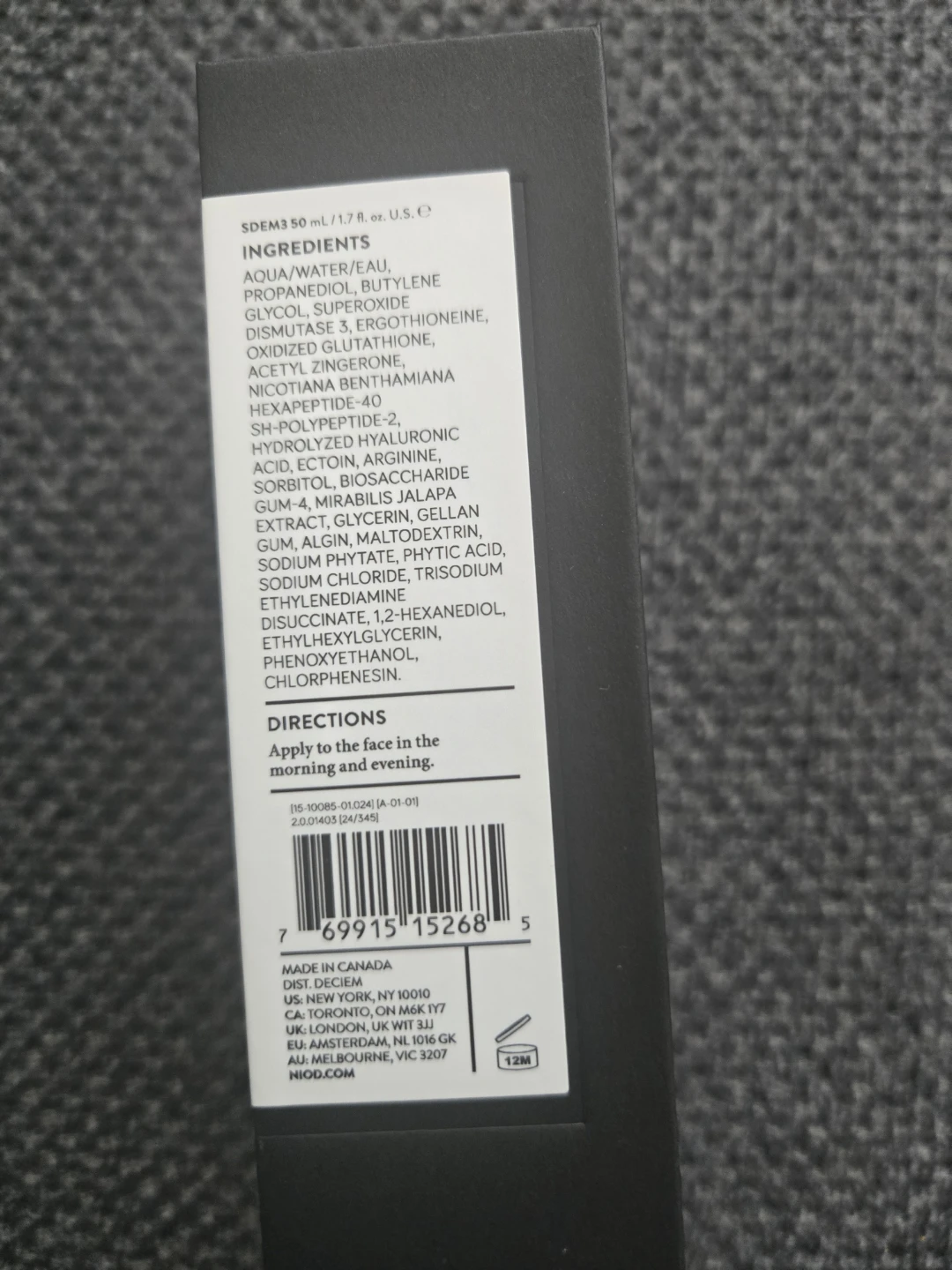 NIOD Superoxide Dismutase Enzyme Mist SDEM3 50ml - photo 2