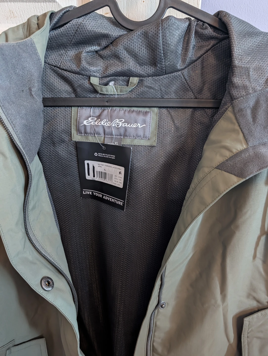 Eddie Bauer Women's Rain Jacket XL Green - photo 2