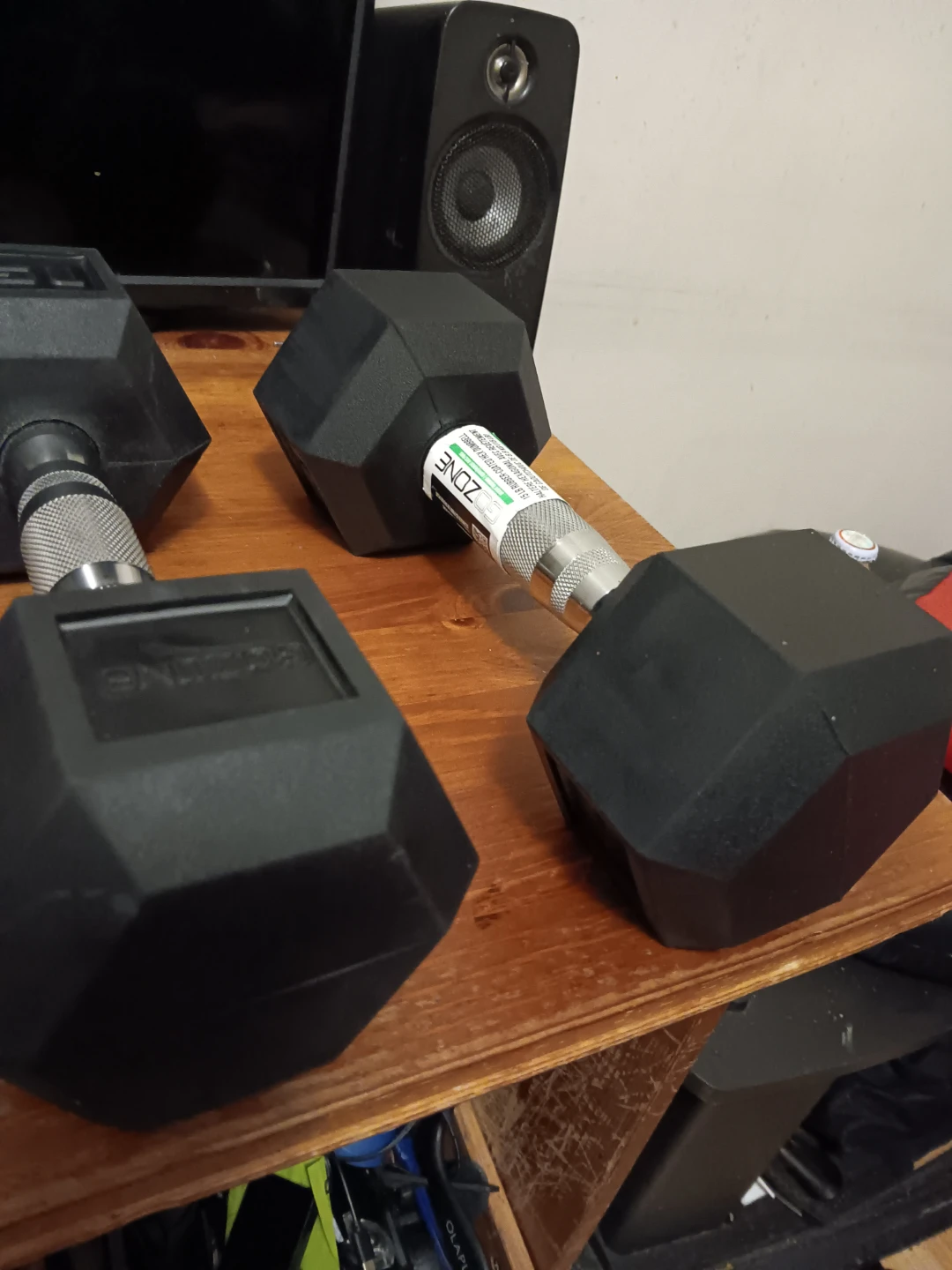 Zone Hex Dumbbells 20 and 15