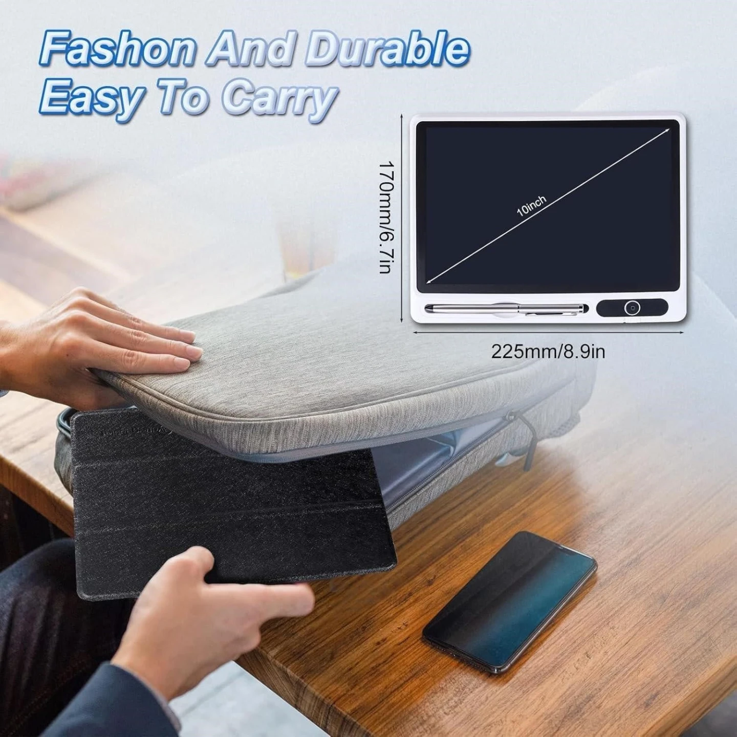 10 Inch LCD Writing Tablet with Stylus Pen and Case - photo 2