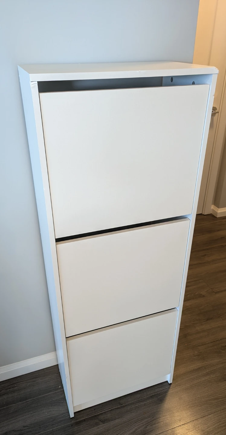 IKEA BISSA Shoe Cabinet - White