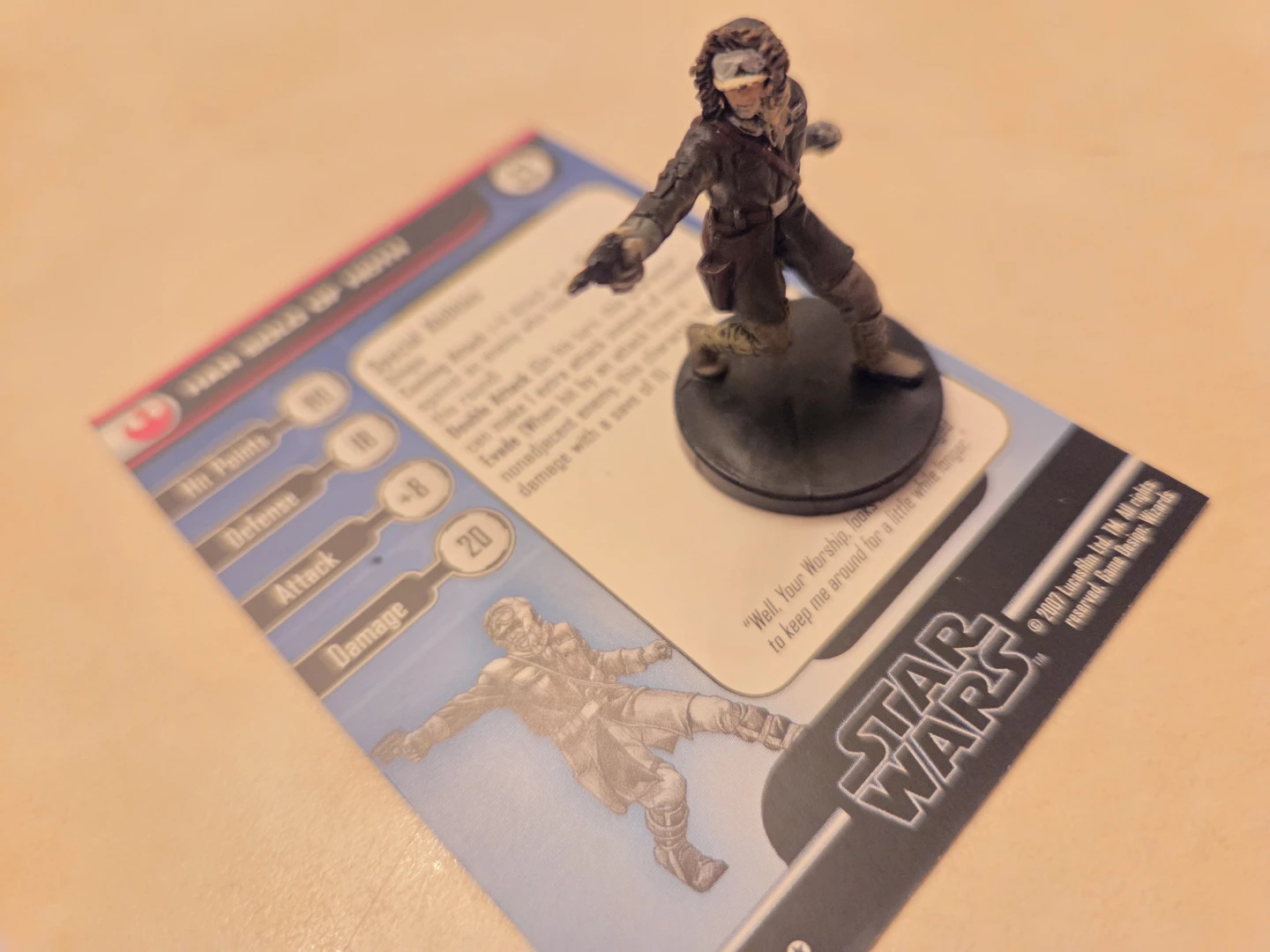 Star Wars Han Solo of Hoth Miniature Game Piece