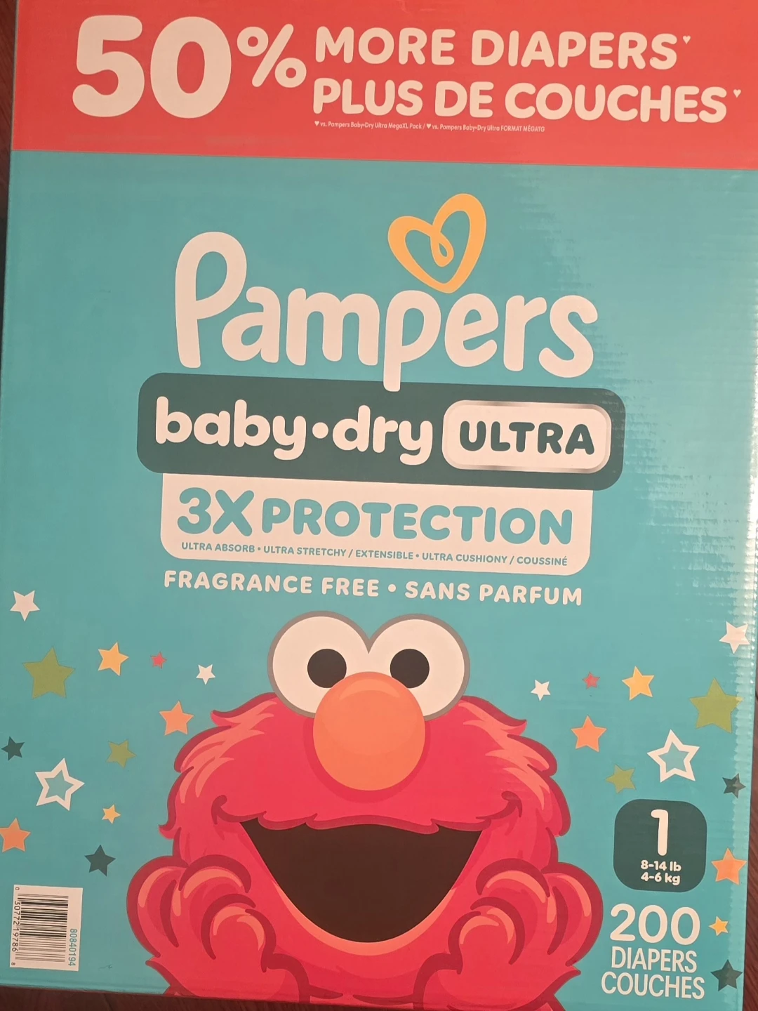 Pampers Baby-Dry Ultra Size 1 Diapers - 200 Count