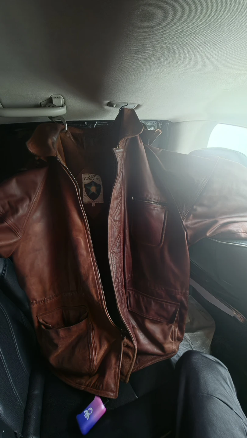 Vent Couvert Brown Leather Jacket - XL - photo 3