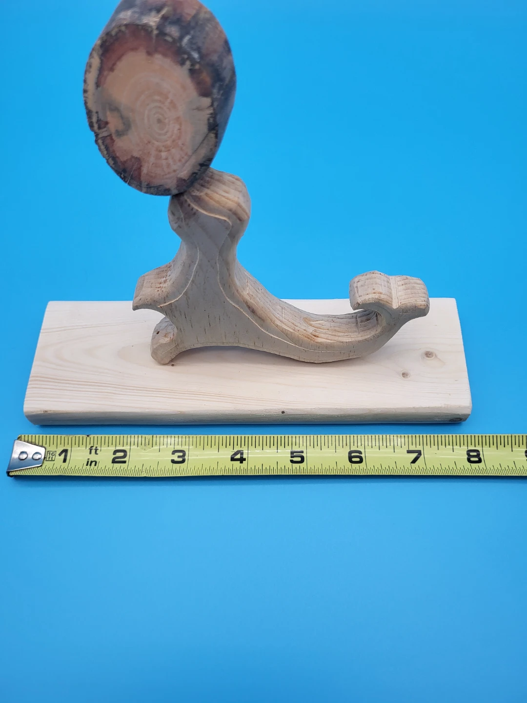 Handmade Wooden Seal Bouncing Ball Figurine - photo 3