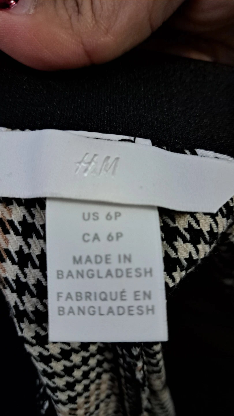 H&M Plaid Cropped Pants - CA 6P - photo 3