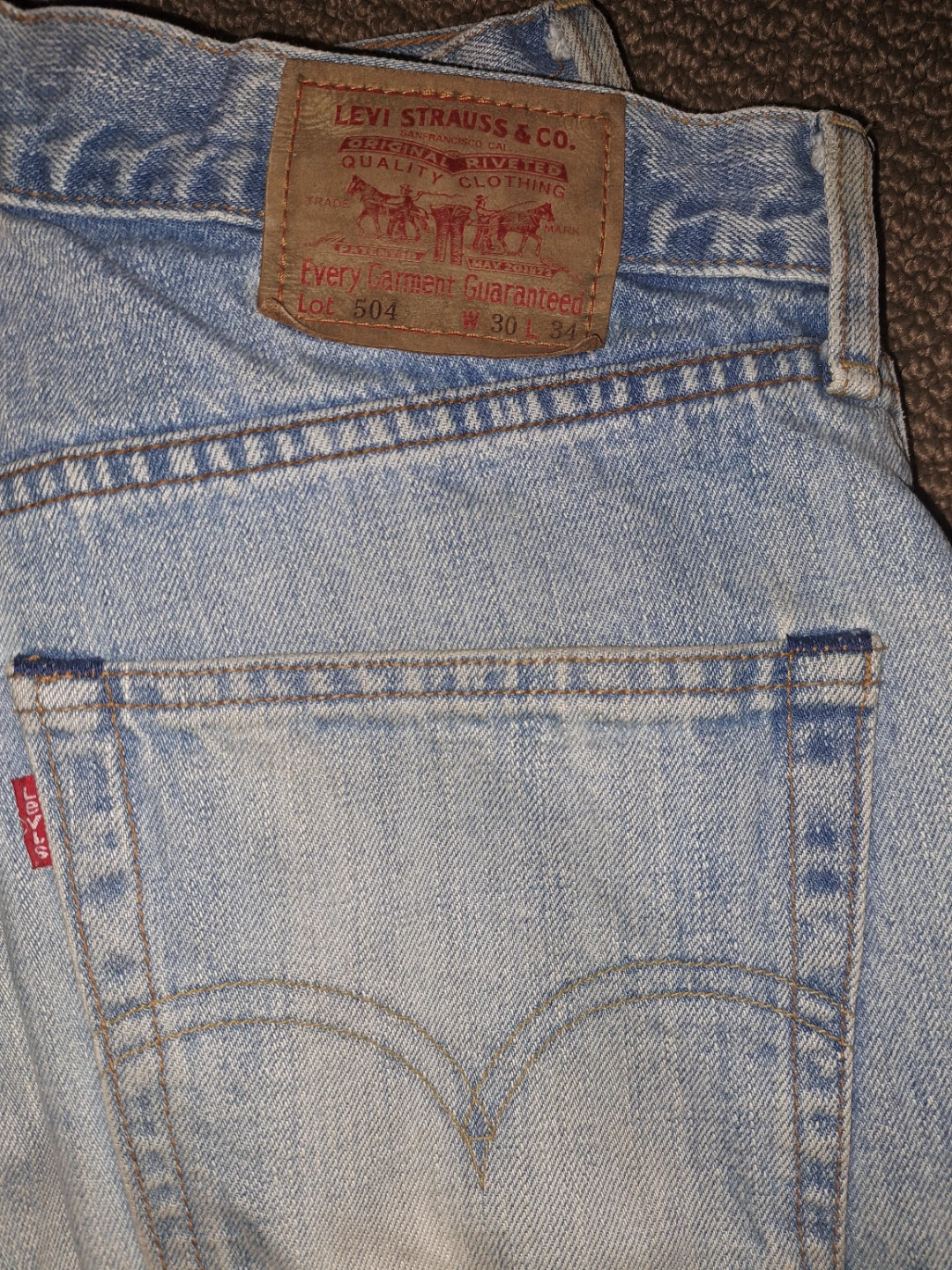 Mens Vintage LEVI'S 504 Jeans - photo 2