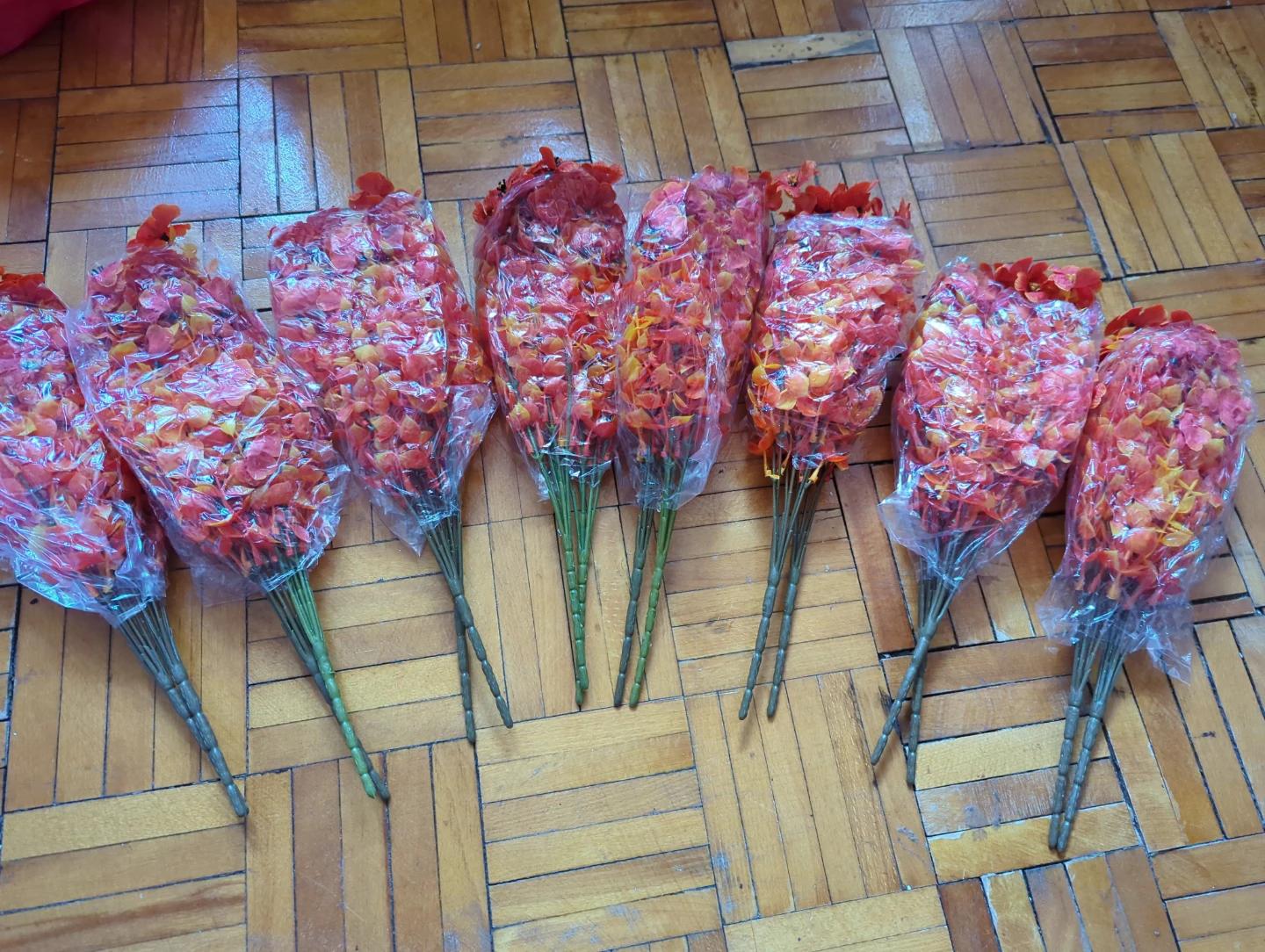 16 Artificial Flowers 💐 - Orange and Yellow - photo 4