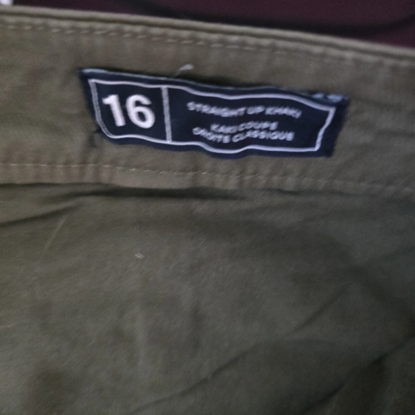 GAP Straight Up Khaki Pants Size 16 - photo 2