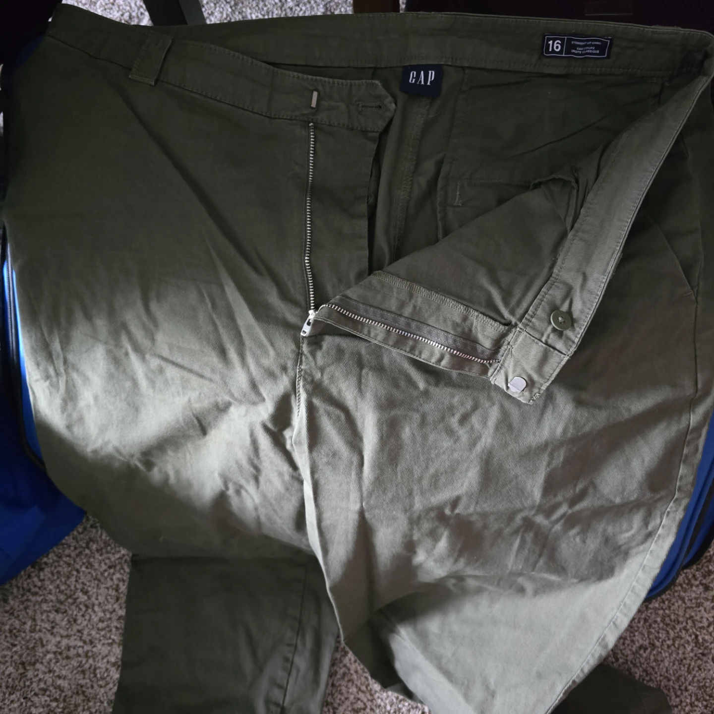 GAP Straight Up Khaki Pants Size 16 - photo 3