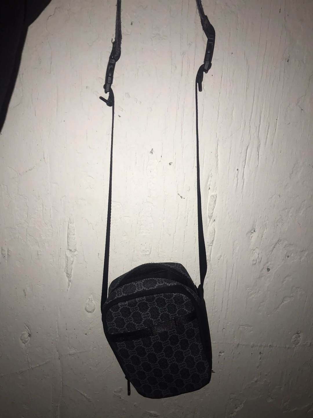 Black and Grey Monogram Crossbody Bag - photo 2