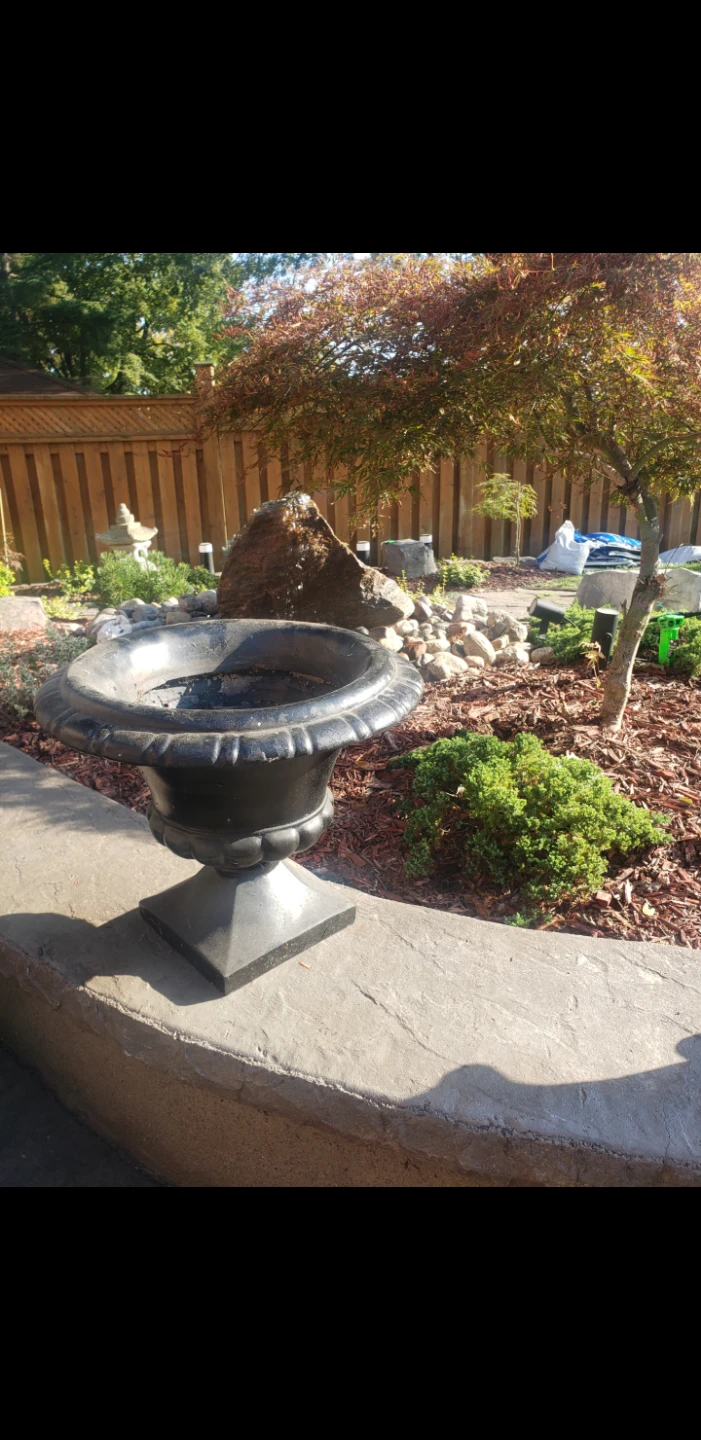 Black Outdoor Urn Planter