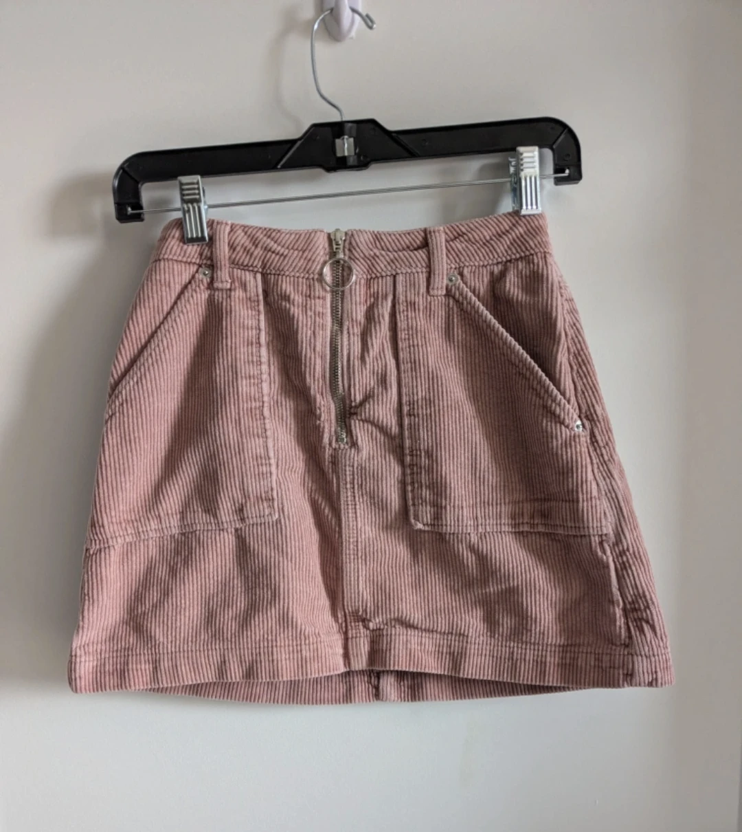 TOPSHOP Petite Corduroy Mini Skirt