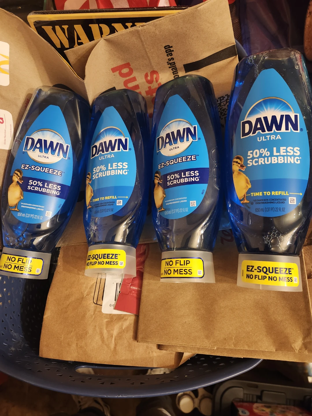 Dawn Ultra EZ-Squeeze Dish Soap - 22 Fl Oz (4 Pack)