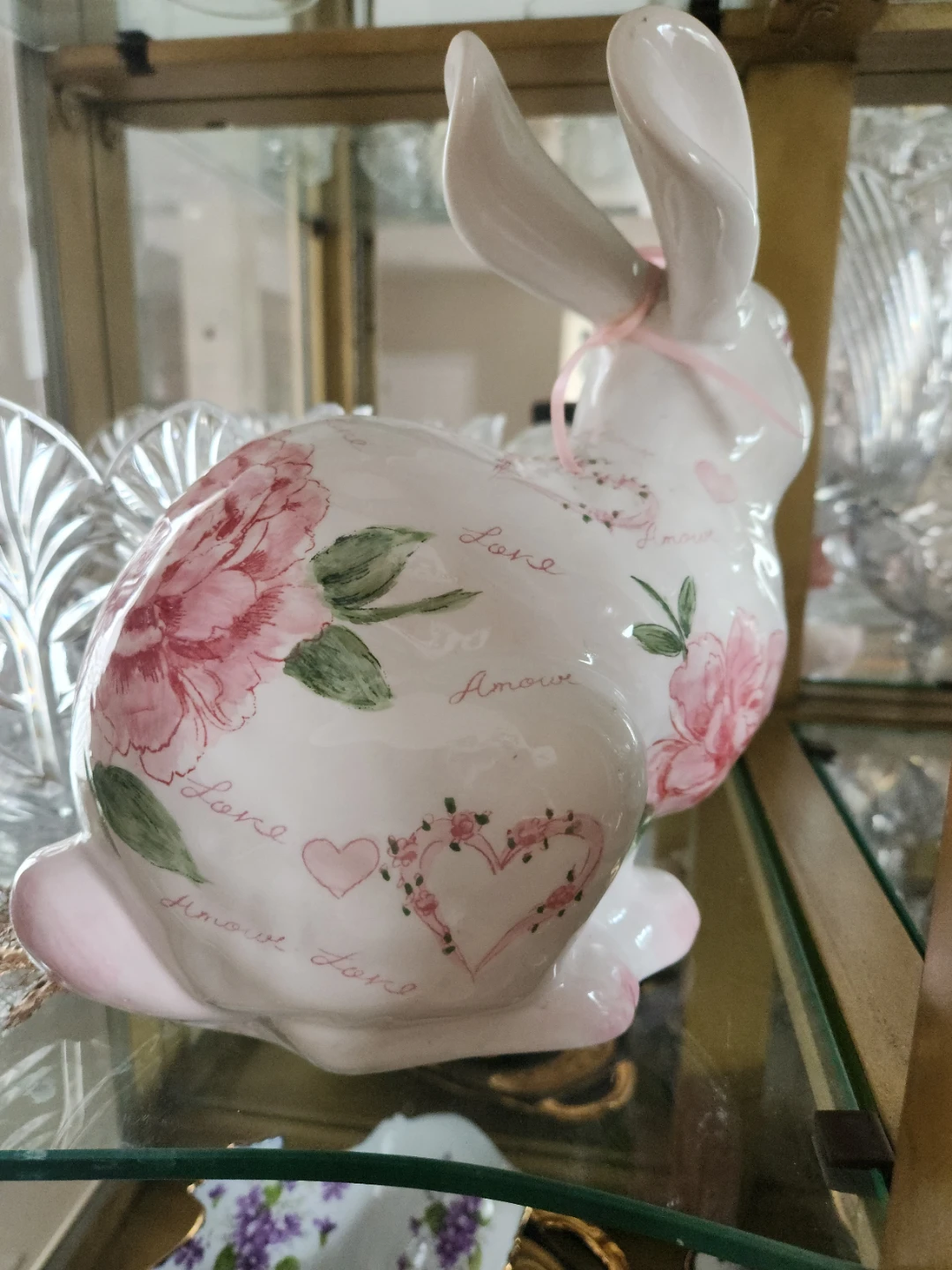 Decorative Ceramic Bunny Figurine - photo 2