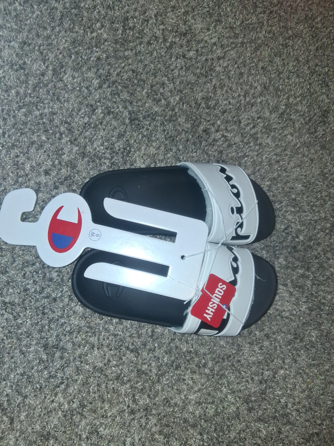 Champion "Squishy" Slides - White/Black - Women's Size 9 - photo 2