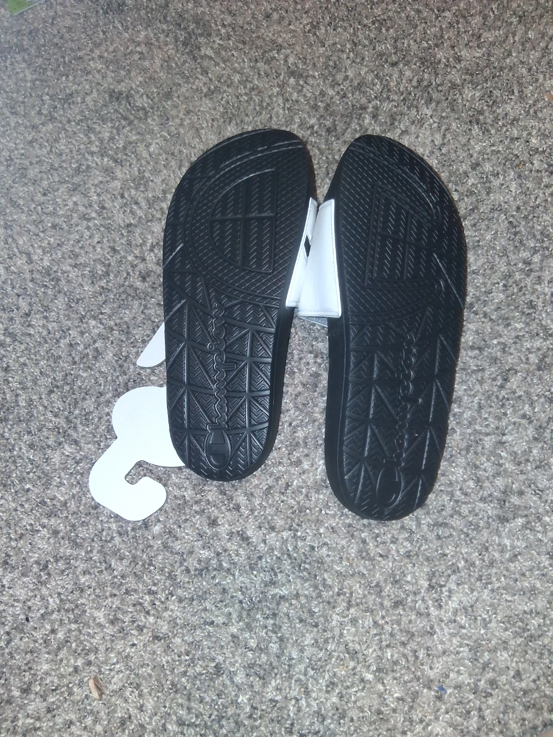 Champion "Squishy" Slides - White/Black - Women's Size 9 - photo 3