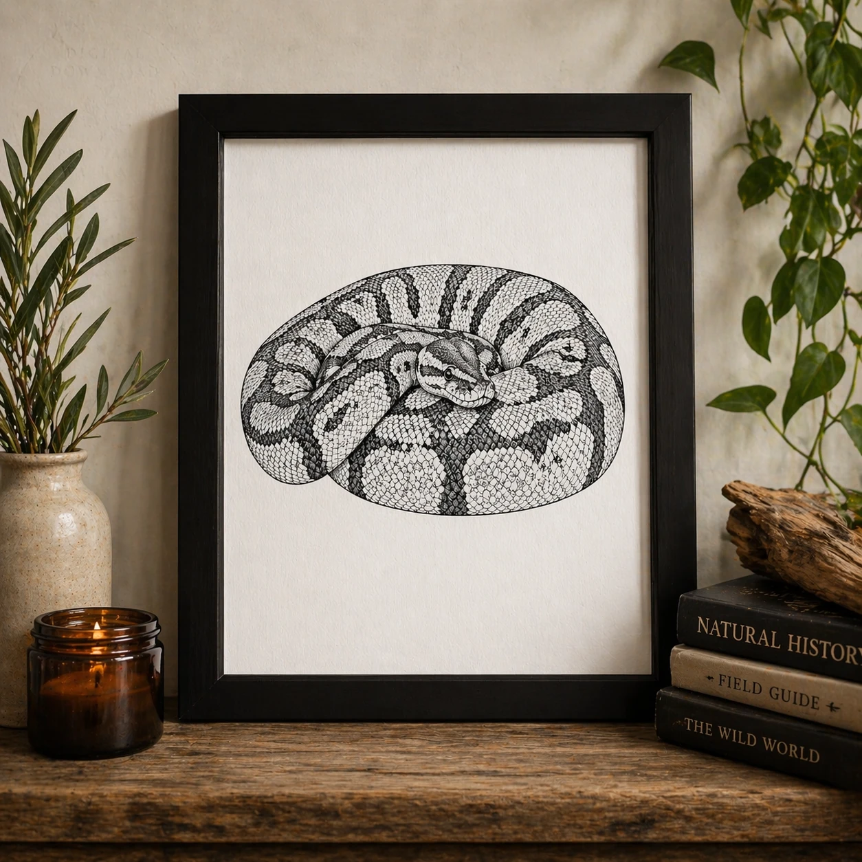 Fine line Animal Art Prints - photo 4