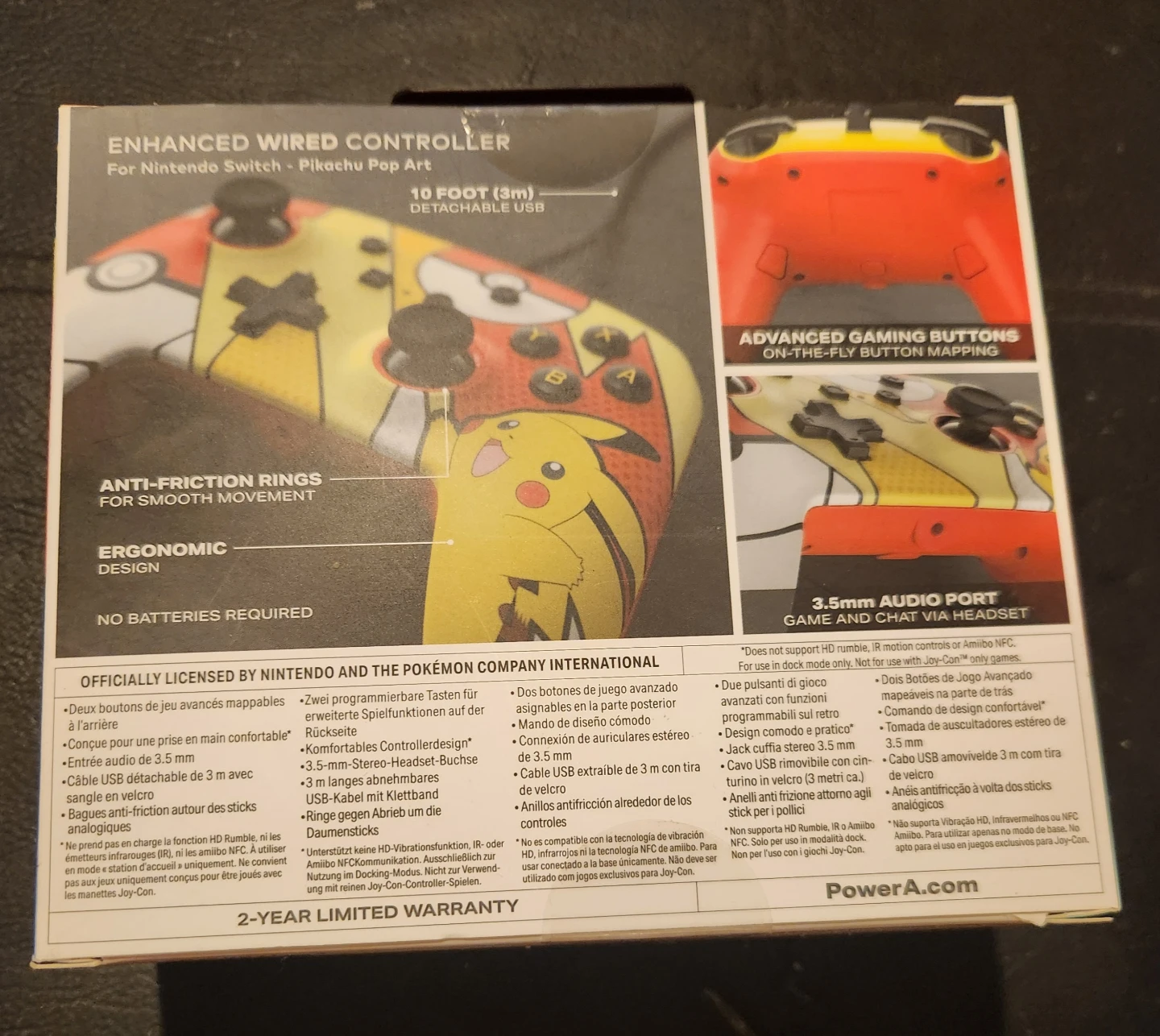 PowerA Pikachu Wired Controller – Nintendo Switch (Sealed) 🌱 - photo 3