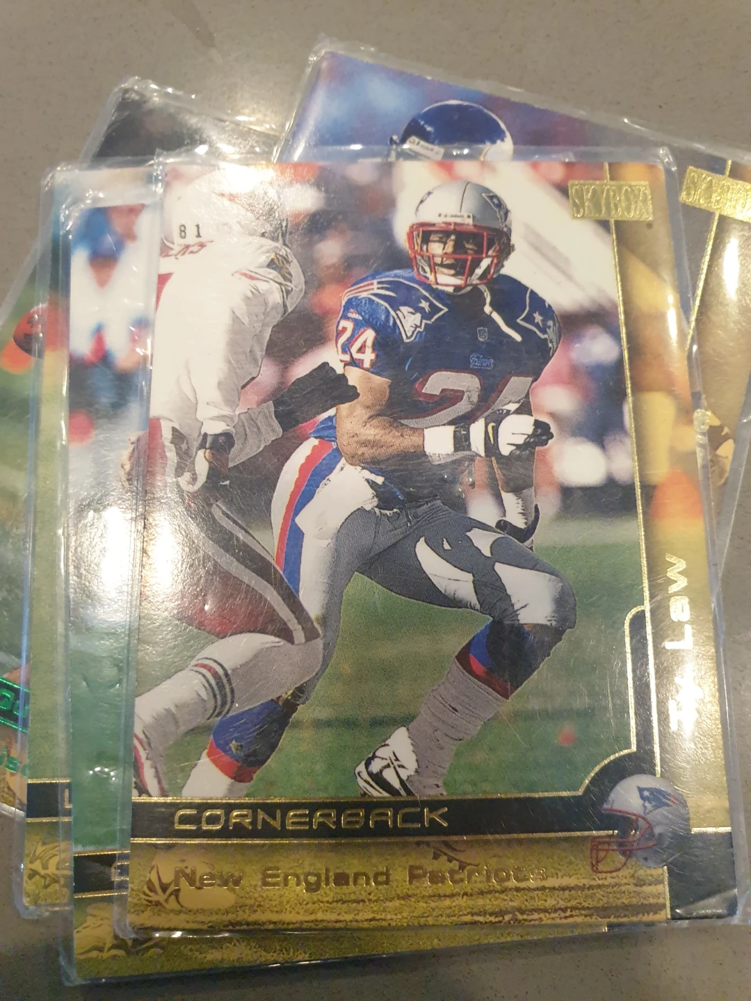 NFL Football Cards -Bledsoe,  Moss, Carmazzi,Randle, Ty Law🌱 - photo 5